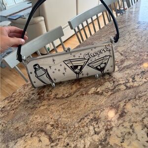 Stylish Cream and Black Women's Bag